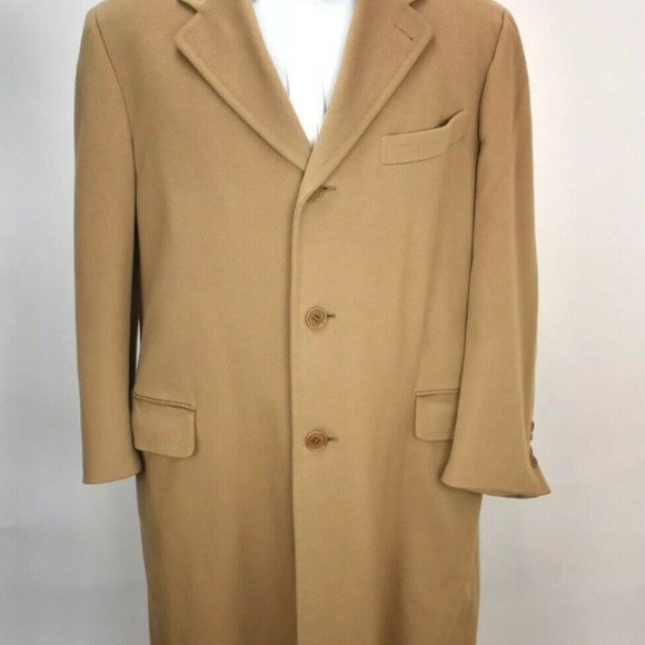 44R Canali Brown Label Cashmere Wool TRENCH COAT